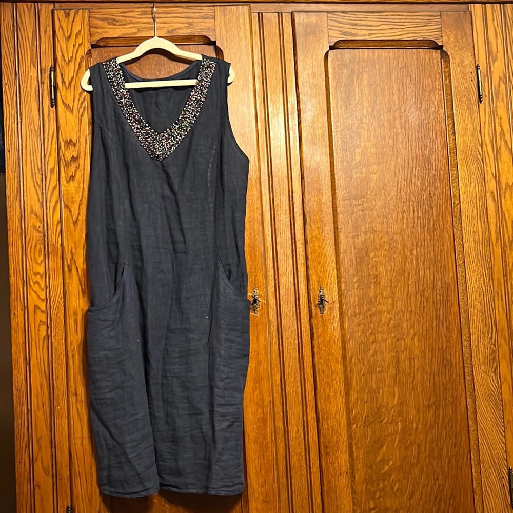Navy Dress with pockets